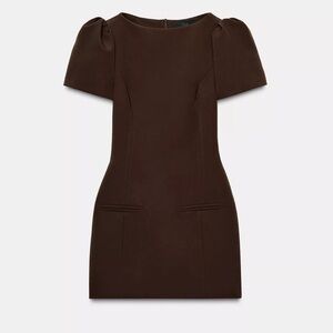 NWT ZARA SHORT PLEATED POCKET DRESS SIZE SMALL